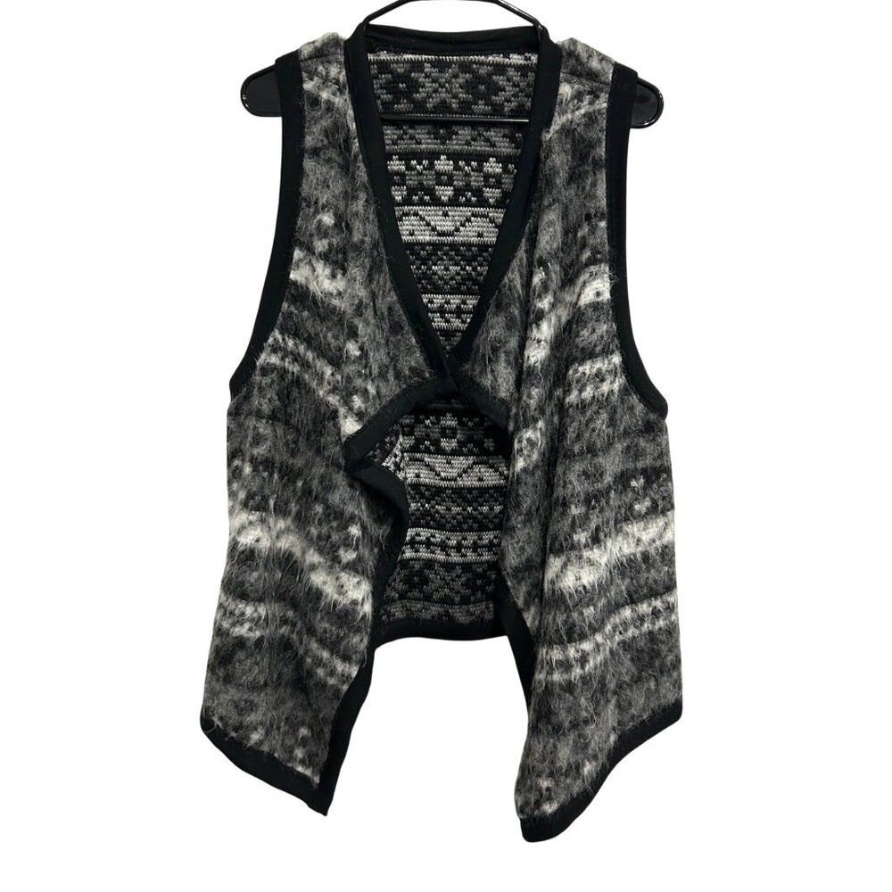 Karen Kane Nordic-Style Faux Fur Knit Vest